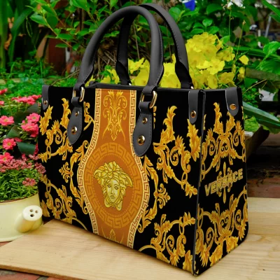 Limited Edition Versace LEATHER HANDBAG Luxury Brand W77-TDP0410C83