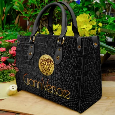 Limited Edition Versace LEATHER HANDBAG Luxury Brand W77-TDP0410C82