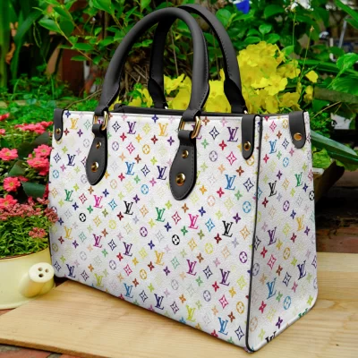 Limited Edition LOUIS VUITTON LEATHER HANDBAG Luxury Brand W77-TDP0410C71