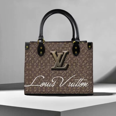 Limited Edition LOUIS VUITTON LEATHER HANDBAG Luxury Brand W77-TDP0410C26