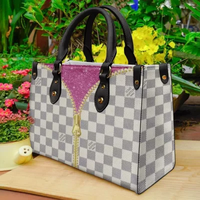 Limited Edition LOUIS VUITTON LEATHER HANDBAG Luxury Brand W77-TDP0410C42