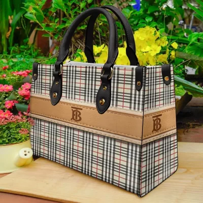 Limited Edition BURBERRY LEATHER HANDBAG Luxury Brand W77-TDP0410C13