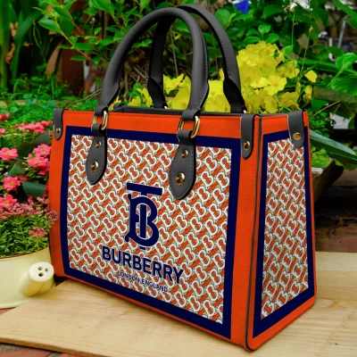 Limited Edition BURBERRY LEATHER HANDBAG Luxury Brand W77-TDP0410C79