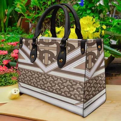 Limited Edition BURBERRY LEATHER HANDBAG Luxury Brand W77-TDP0410C31