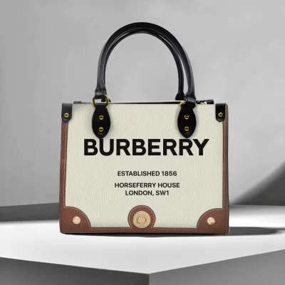 Limited Edition BURBERRY LEATHER HANDBAG Luxury Brand W77-TDP0410C19