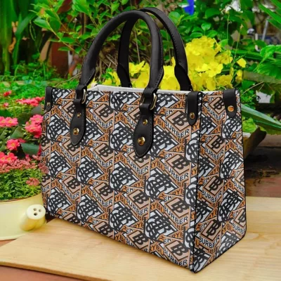 Limited Edition BURBERRY LEATHER HANDBAG Luxury Brand W77-TDP0410C18