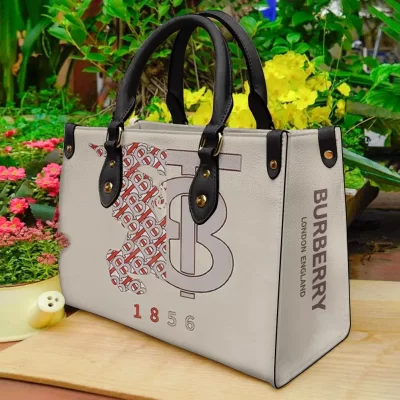 Limited Edition BURBERRY LEATHER HANDBAG Luxury Brand W77-TDP0410C17