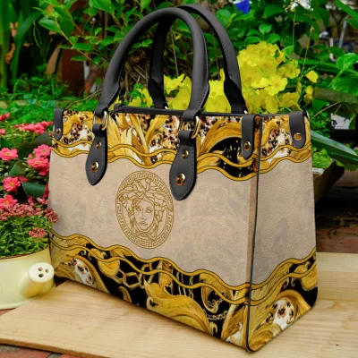 Limited Edition Versace LEATHER HANDBAG Luxury Brand W77-TDP0410C53