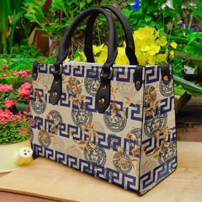 Limited Edition Versace LEATHER HANDBAG Luxury Brand W77-TDP0410C46