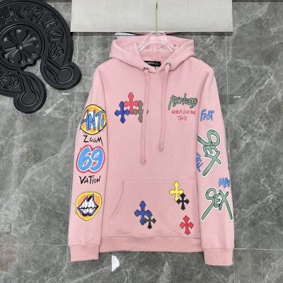 Chrome Hearts Doodle Many Logo Hoodie Powder - AF-TDP1511C12
