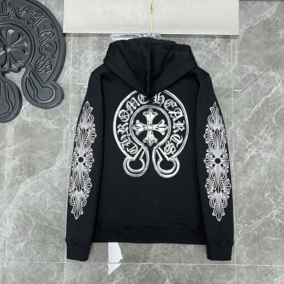 Chrome Hearts Black Floral Horseshoe T-Bar - AF-TDP1511C03