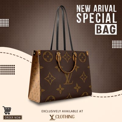 Limited Edition LOUIS VUITTON LEATHER HANDBAG Luxury Brand W77-TDP0410C90