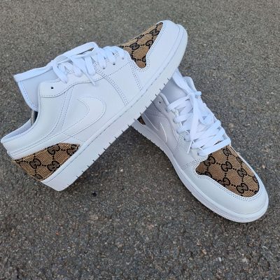 "GC Brown Pattern" AJ1 Low Sneaker Hot 2026 SFF21-TDP1301D002