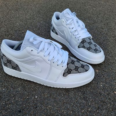 "GG Grey Pattern Edition 1" AJ1 Low Sneaker Hot 2026 SFF21-TDP1301D003