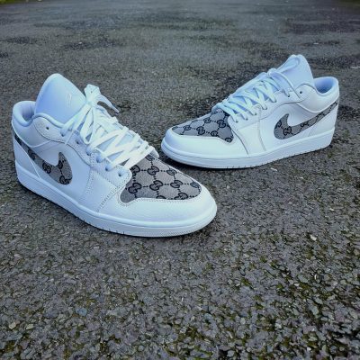 "GC Grey Pattern Edition 2" AJ1 Low Sneaker Hot 2026 SFF21-TDP1301D005