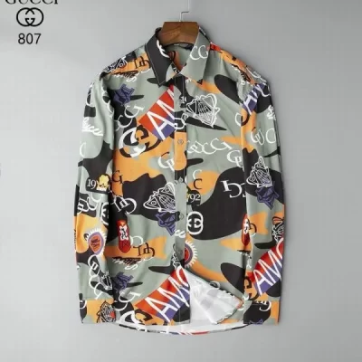 LIMITED EDITION GG Long Sleeve Button Shirt | TH00124