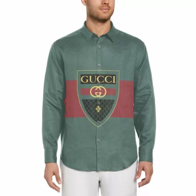 LIMITED EDITION GG Long Sleeve Button Shirt | HH05743