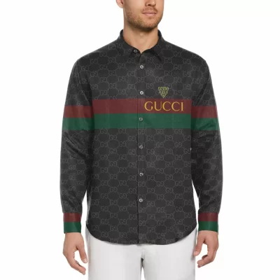 LIMITED EDITION GG Long Sleeve Button Shirt | HH05746