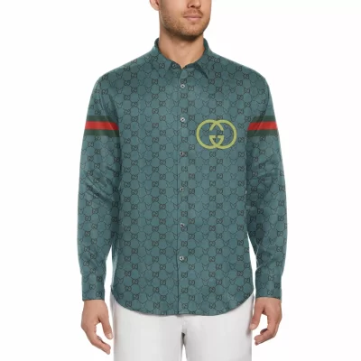 LIMITED EDITION GG Long Sleeve Button Shirt | HH05748