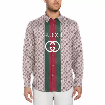 LIMITED EDITION GG Long Sleeve Button Shirt | HH05750