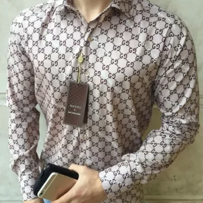 LIMITED EDITION GG Long Sleeve Button Shirt | LXC1717F2