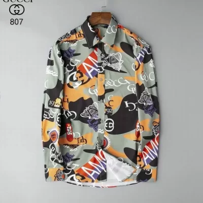 LIMITED EDITION GG Long Sleeve Button Shirt | Max01231