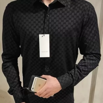 LIMITED EDITION GG Long Sleeve Button Shirt | TDP17801