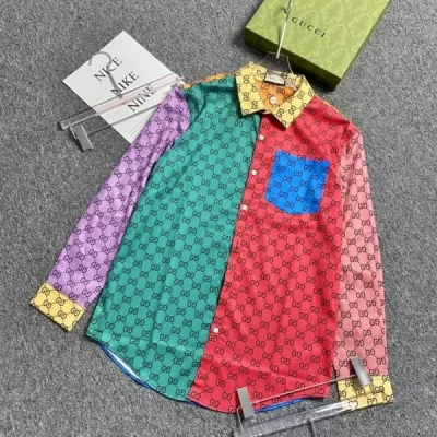 LIMITED EDITION GG Long Sleeve Button Shirt | TH00127