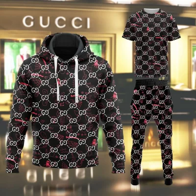 Limited Edition GG Combo T-Shirt & Hoodie & Bomber Jacket & Pants – TDP0928C19