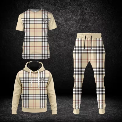 Limited Edition Burberry Combo T-Shirt & Hoodie & Pants – TDP0928C82