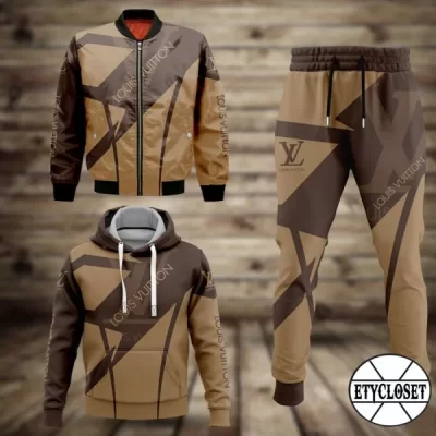 Limited Edition Combo LV Hoodie & Bomber Jacket & Pants - TDP0829C59