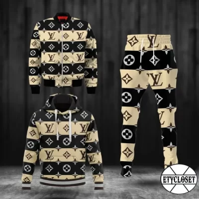 Limited Edition Combo LV Hoodie & Bomber Jacket & Pants - TDP0928C55