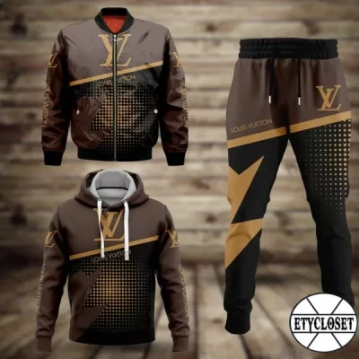 Limited Edition Combo LV Hoodie & Bomber Jacket & Pants - TDP0928C58