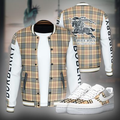 Premium Burberry Jacket Matching AF1 Sneaker Hot 2026 - BJ+F8-TDP2601D005+TDP1023C06