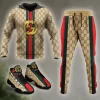 Limited Edition GG Combo T-Shirt & Hoodie & Bomber Jacket & Pants & AJ13 Shoes - TDP0928C1+TDP0928C2