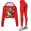 Limited Luxury Womens Hoodie Crop Top and Leggings Set CRF+DDK-TDP1002C20