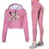 Limited Luxury Womens Hoodie Crop Top and Leggings Set CRF+DDK-TDP1002C26