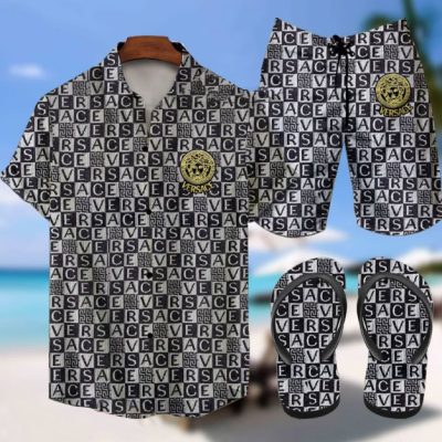 Luxury Versace Combo Hawaiian Shirt, Short & Flip Flops SS2026 – LXSTHA018106