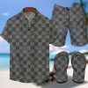 Luxury LV Combo Hawaiian Shirt, Short & Flip Flops SS2026 – LXSTHA018103