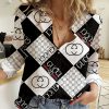 Gucci Women Long Sleeve Button Shirt | LXSTHA011202