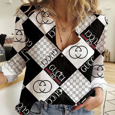 Gucci Women Long Sleeve Button Shirt | LXSTHA011202