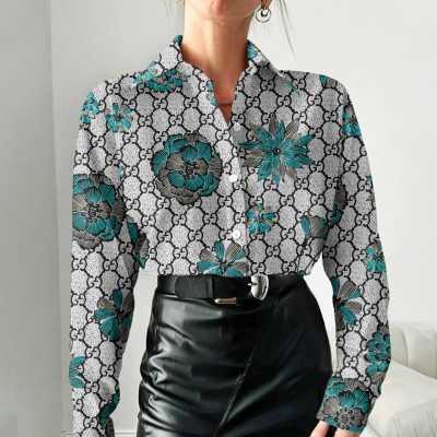 Gucci Women Long Sleeve Button Shirt | LXSTHA011239