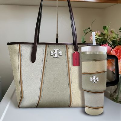 TORY BURCH HANDBAG & TUMBLER HOT TREND 2026 - LXSNMC035406