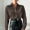 Gucci Women Long Sleeve Button Shirt | LXSTHA011223