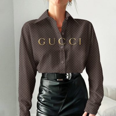 Gucci Women Long Sleeve Button Shirt | LXSTHA011223