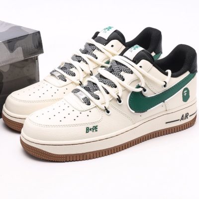 Nike Air Force 1 Low x Bape Double Laces Beige NNL24112228