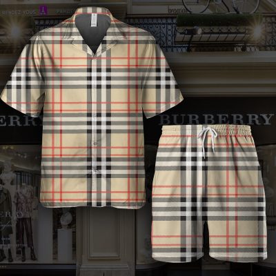 Premium Burberry Monogram Luxury Summer Hawaiian Track - LXSNMC0268