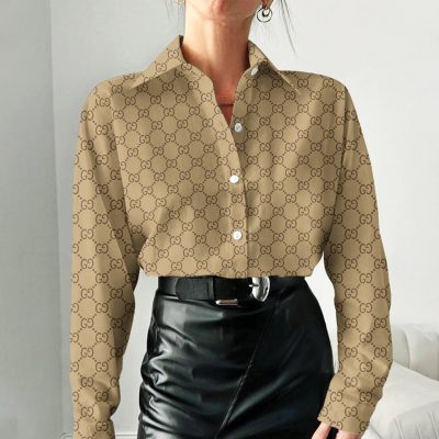 Gucci Women Long Sleeve Button Shirt | LXSTHA011235