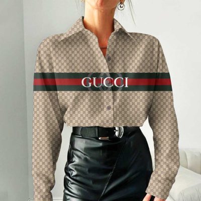 Gucci Women Long Sleeve Button Shirt | LXSTHA011240