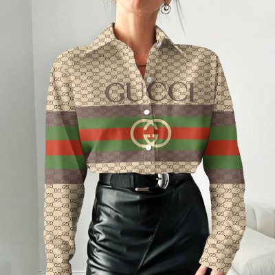 Gucci Women Long Sleeve Button Shirt | LXSTHA011225